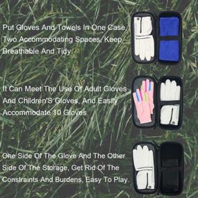 img 2 attached to 🏌️ PE GOLF Performance Glove Holder: Keep Your Golf Gloves Dry & Protected, with Clip for Golf Bag| Portable & Stretchable Glove Case