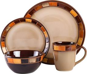 img 3 attached to 🍽️ Gibson Estebana 16 Piece Dinnerware Service: Elevate Your Dining Experience