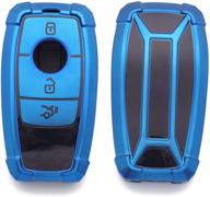 royalfox(tm) soft silicone smart keyless remote key fob case cover for mercedes-benz a c e s class series logo