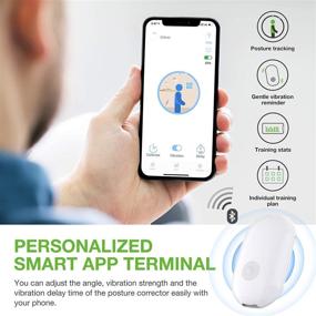 img 2 attached to Revolutionary Bestand Posture Corrector: Intelligent, Strapless, and Vibrate Reminder - Track and Train Posture with Exclusive APP