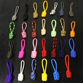 img 2 attached to 🔗 Bartact Paracord Zipper Pull White Set of 5: Enhance Your Gear With Durable and Stylish Accessories