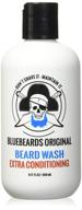 💧 hydrate and nourish your beard with bluebeards original beard wash: 8.5 oz extra conditioning formula logo