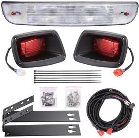 img 3 attached to Enhance Your EZGO TXT Golf Cart with AW Halogen Headlight & LED Taillight Kit for Outdoor Sports Safety & Style