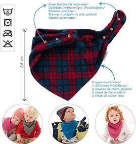 img 1 attached to 🧣 Оставайтесь в тепле с элегантностью: детский флисовый зимний шарф для модных аксессуаров девочек