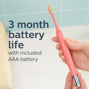 img 2 attached to Philips Sonicare HY1100/01 Battery Toothbrush - Miami Coral