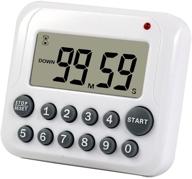 wisefield digital kitchen timer: magnetic countdown up alarm timer with large screen and direct number input logo