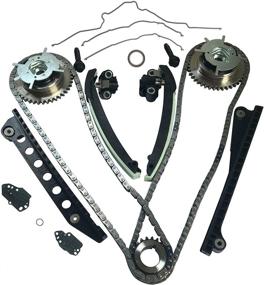img 3 attached to Optimized Timing Chain Kit for Ford TRITON 3-Valve F150 F250 Expedition | Includes Tensioner 🔧 Guides, Cover Gaskets, Cam Phaser, Engine Variable Camshaft Timing, VCT VVTi Actuator, Timing Sprocket Bolt, Gaskets