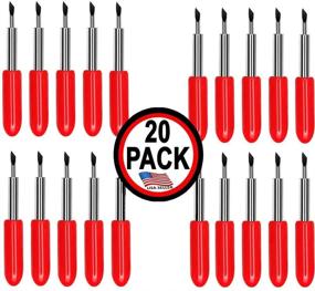 img 4 attached to 🔪 USA Made 20 Pack of Replacement Compatible Cricut Blades for Explore Air 2, Create, Maker, and Expression - 45° Standard Vinyl Fabric Scrapbook Cutting Blade Replacements