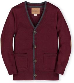 img 4 attached to 👦 Classic Cardigan Sweater for Boys - Hope Henry Clothing