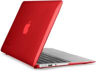 stylish and practical: speck products smartshell 🔴 case in poppy red for macbook air 11-inch логотип