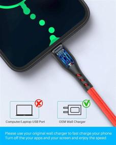 img 1 attached to 🔌 Высокоскоростной набор из 3 шнуров длиной 10 футов с разъемом USB C от CyvenSmart - Быстрая зарядка кабелями типа C для Samsung Galaxy, серии LG V и других.