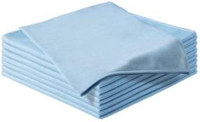 img 2 attached to 🧼 KLNYOO Microfiber Glass Cleaning Cloths - Lint-Free & Streak-Free Window & Mirror Cleaner - No Chemicals Required - Polishing Cloth - 16x16 Inch - Pack of 8 (Blue)