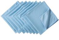 🧼 klnyoo microfiber glass cleaning cloths - lint-free & streak-free window & mirror cleaner - no chemicals required - polishing cloth - 16x16 inch - pack of 8 (blue) logo