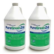 ✨ powerful puregreen24: all-natural disinfectant, safely kills deadly germs, non-toxic (2-pack gallon) logo