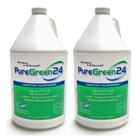 img 4 attached to ✨ Powerful PureGreen24: All-Natural Disinfectant, Safely Kills Deadly Germs, Non-Toxic (2-Pack Gallon)