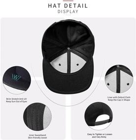 img 1 attached to Negi Snapback Hats: Stylish Black Flat Bill Adjustable Cap for Men – Mountain Tree Trucker Style!