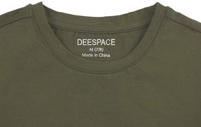 img 2 attached to 👚 DEESPACE Girls' Short Sleeve Crewneck Tops, Tees & Blouses for Ages 3-12 and 9-10 Years