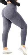 👖 hyz women high waisted leggings - seamless workout yoga pants for butt lift & tummy control logo