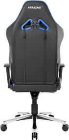 img 1 attached to 🪑 AKRacing Masters Series Max Gaming Chair - Wide Flat Seat, 400 lbs Weight Capacity, Rocker and Height Adjustment Mechanisms - Black/Blue