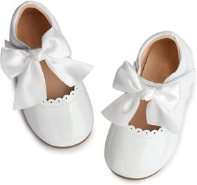 img 4 attached to Stylein Toddler Ballerina Wedding Princess Girls' Shoes for Flats