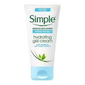img 1 attached to Simple Face Moisturizer Gel Cream for Sensitive Skin: Water Boost Ultra 🌿 Light Refreshing Formula with Minerals and Plant Extract - Pack of 6, 1.69 oz