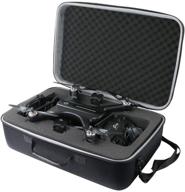 🎒 protective travel case for holy stone hs700 fpv drone - ensures safety for your hd camera and rc quadcopter (black, size 2) logo