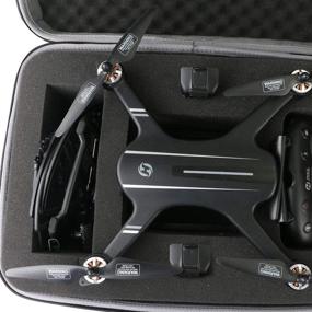 img 1 attached to 🎒 Protective Travel Case for Holy Stone HS700 FPV Drone - Ensures Safety for Your HD Camera and RC Quadcopter (Black, Size 2)