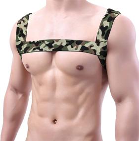 img 1 attached to Harness Adjustable Shoulder D Camouflage Green 3Pcs Men's Accessories