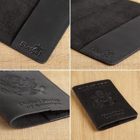 img 2 attached to Shvigel Leather Passport Cover - Holder - For Men &Amp Travel Accessories
