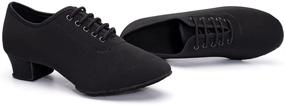 img 1 attached to VCIXXVCE Lace Up Professional Ballroom Modern Men's Shoes