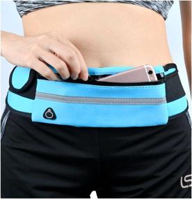 img 3 attached to 🏃 Jinning Waterproof Running Waist Pack: Anti-Theft, Reflective, Adjustable with Bottle Holder - Perfect for All Phone Models and Waist Sizes