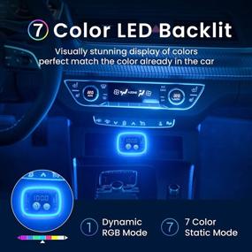 img 1 attached to 🚗 AINOPE Bluetooth Car Adapter with PD&QC3.0, 36W/6A Radio Transmitter Bluetooth Adapter Car with 7-Colors LED Backlit V5.0 for Crystal Sound Quality