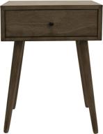 🪑 enhance your space with the decor therapy side table in restoration gray logo