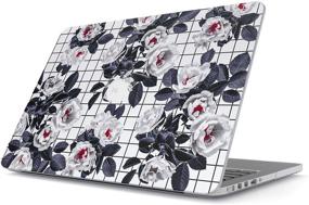 img 4 attached to 🌸 Floral White Cherry Blossom Cute MacBook Air 13 Inch Case for Women - BURGA Hard Case Cover, Model: A1466 / A1369 13-13.3 Inch