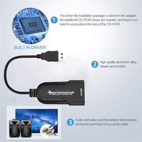 img 1 attached to Захват видео High Definition 4K Cam Link Capture Card - HDMI в USB 2.0 Запись через DSLR Camcorder Action Cam - Компьютерное устройство захвата для трансляции, прямой трансляции, видеоконференций, обучения, игр.