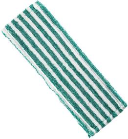 img 1 attached to 🧽 Green and White 18" Wide Microfiber Wet/Dry Floor Mop Refill Pad - Libman Commercial 119