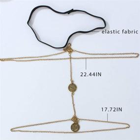 img 3 attached to Jozape Layered Chain Waist Jewelry