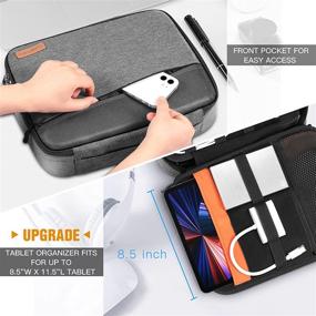 img 2 attached to 🔌 FINPAC Electronic Organizer Bag - Portable Accessories Storage for Cables, Chargers, and Devices - iPad Pro 11 inch Tablet Sleeve included