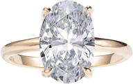 💍 lemon grass sterling silver oval solitaire engagement ring 3.5ct - sizes 4-9 logo