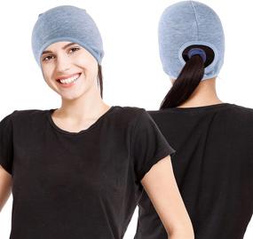 img 2 attached to KPwarm Ponytail Thermal Running Windproof Outdoor Recreation for Outdoor Clothing