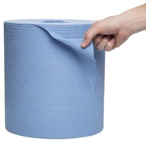 img 2 attached to 🧻 WypAll - KCC41043 X80 Reusable Wipes Extended Use Cloths Jumbo Roll, Blue: 475 Sheets/Case