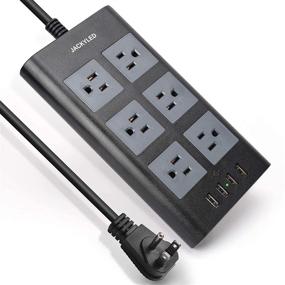 img 4 attached to USB Power Strip Protector Fireproof