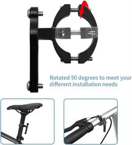 img 2 attached to 🚲 Aluminium Alloy Mczxon Bicycle Water Bottle Holder Mount Adapter - Adjustable Road Bikes MTB Water Bottle Cage Mount for Handlebar and Seat Post - Universal Bottle Cage Clamp with Easy Installation