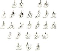 alphabet charms bracelet necklace jewelry logo