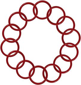 img 3 attached to Small Red Ring Toss Rings - 3 Inch, Pack of 24: Fun Outdoor Game for All Ages