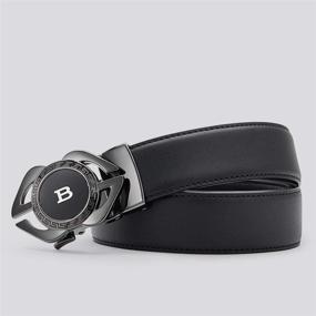 img 3 attached to Ratchet Leather Automatic Adjustable Business Men's Accessories