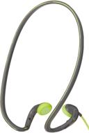 🎧 sennheiser pmx 684i фитнес наушники: наушники для работы, бега и велосипеда - совместимы с apple, устойчивы к поту и воде, дизайн с оголовьем (серо-зеленые) логотип