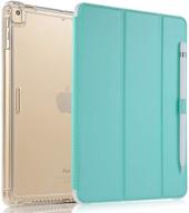 📱 valkit ipad mini 5th generation case 2019, ipad mini 4 case - shockproof heavy duty rugged armor cover with smart folio stand, impact resistant & auto sleep/wake - mint green logo