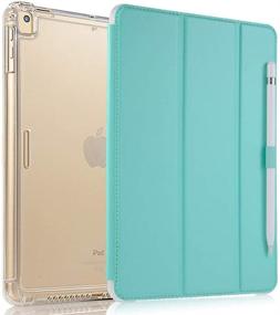 img 4 attached to 📱 Valkit iPad Mini 5th Generation Case 2019, iPad Mini 4 Case - Shockproof Heavy Duty Rugged Armor Cover with Smart Folio Stand, Impact Resistant & Auto Sleep/Wake - Mint Green