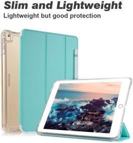 img 3 attached to 📱 Valkit iPad Mini 5th Generation Case 2019, iPad Mini 4 Case - Shockproof Heavy Duty Rugged Armor Cover with Smart Folio Stand, Impact Resistant & Auto Sleep/Wake - Mint Green